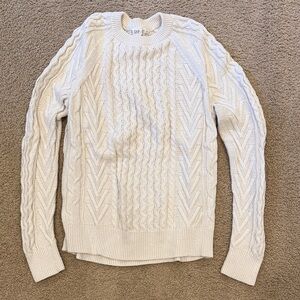 GAP Cream Cable Knit Sweater